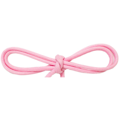 Waxed Cotton Thin Round 1/8" Dress Laces - Pastel Pink (2 Pair Pack) Shoelaces from Shoelaces Express
