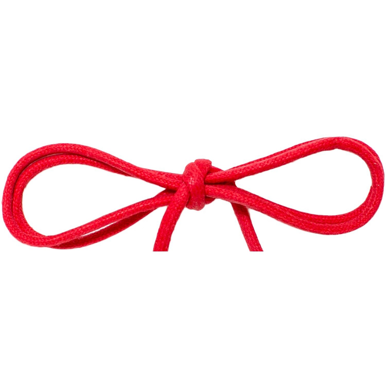 Waxed Cotton Thin Round 1/8" Dress Laces - Red (2 Pair Pack) Shoelaces from Shoelaces Express