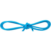 Waxed Cotton Thin Round Dress Laces Custom Length with Tip - Neon Blue (1 Pair Pack) Shoelaces from Shoelaces Express