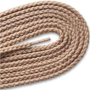 Round Braided Laces - Beige (2 Pair Pack) Shoelaces from Shoelaces Express