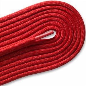 Fashion Casual/Athletic Round 3/16" Laces Custom Length with Tip - Scarlet Red (1 Pair Pack) Shoelaces from Shoelaces Express