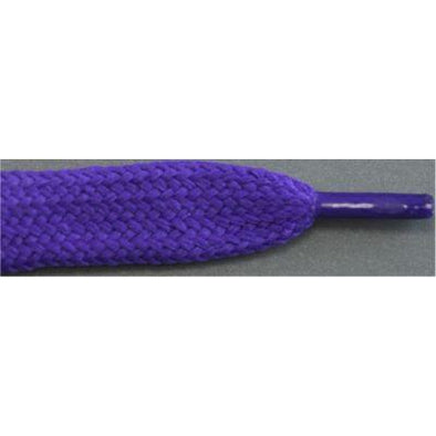 1/2" Wide Flat Tubular Athletic Laces - Purple (2 Pair Pack) Shoelaces from Shoelaces Express
