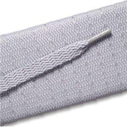 Flat Athletic Laces - Gray Silver (2 Pair Pack) Shoelaces from Shoelaces Express