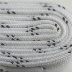 Poly Hockey Laces - White (2 Pair Pack) Shoelaces from Shoelaces Express