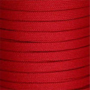 Flat Tubular Athletic Laces Custom Length with Tip - Red (1 Pair Pack) Shoelaces from Shoelaces Express