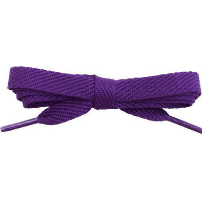 Wholesale Cotton Flat 3/8" - Purple (12 Pair Pack) Shoelaces from Shoelaces Express