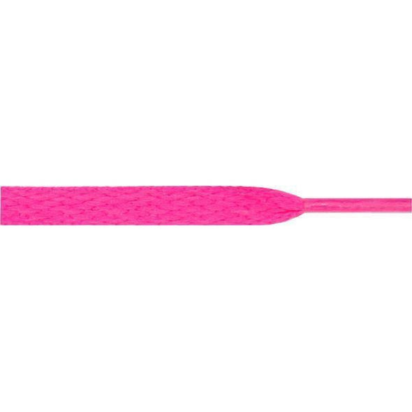Wholesale Athletic Flat 5/16" - Hot Pink (12 Pair Pack) Shoelaces from Shoelaces Express