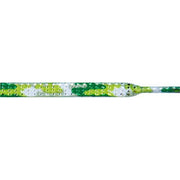 Glitter Flat 1/4" - Green Camouflage (12 Pair Pack) Shoelaces from Shoelaces Express