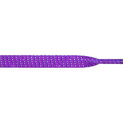Glitter Flat 3/8" - Purple (12 Pair Pack) Shoelaces from Shoelaces Express