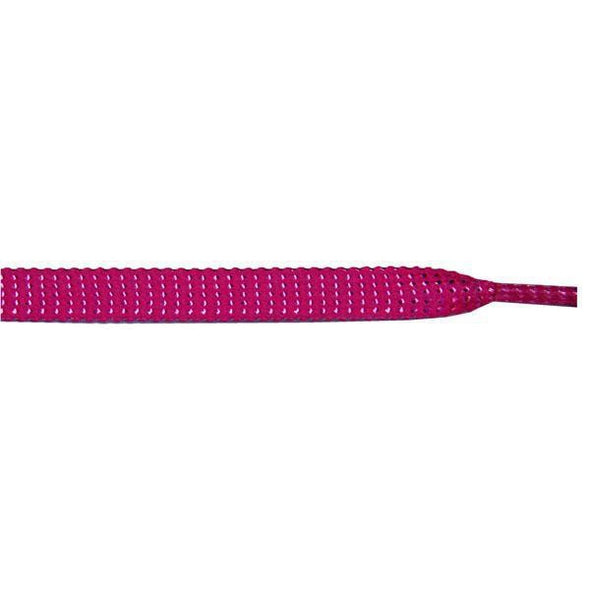 Glitter Flat 3/8" - Hot Pink (12 Pair Pack) Shoelaces from Shoelaces Express