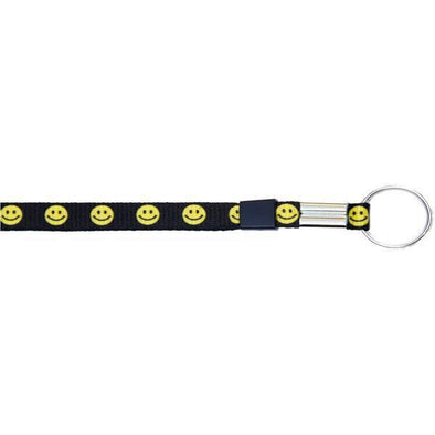 Wholesale Key Ring 3/8" - Smiley Face (12 Pack) Shoelaces from Shoelaces Express