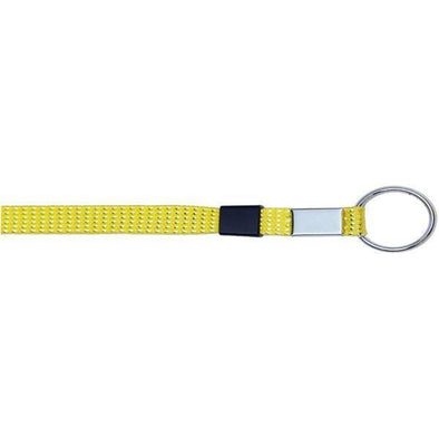 Wholesale Key Ring Glitter 3/8" - Neon Yellow (12 Pack) Shoelaces from Shoelaces Express