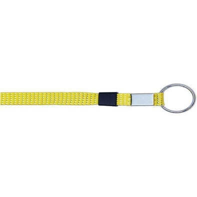 Key Ring Glitter 3/8" - Neon Yellow (12 Pack) Shoelaces from Shoelaces Express