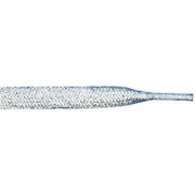 Wholesale Metallic Thin Flat 3/8" - Silver (12 Pair Pack) Shoelaces from Shoelaces Express