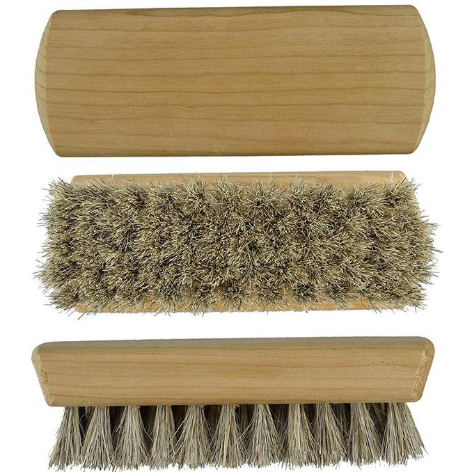 Mini Shoe Shine Brush 100% Horse Hair