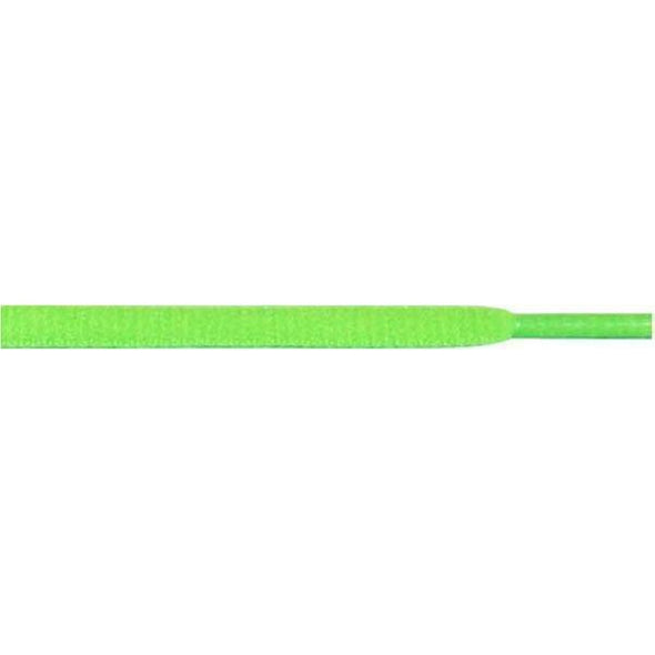 Wholesale Oval 1/4" - Neon Green (12 Pair Pack) Shoelaces from Shoelaces Express