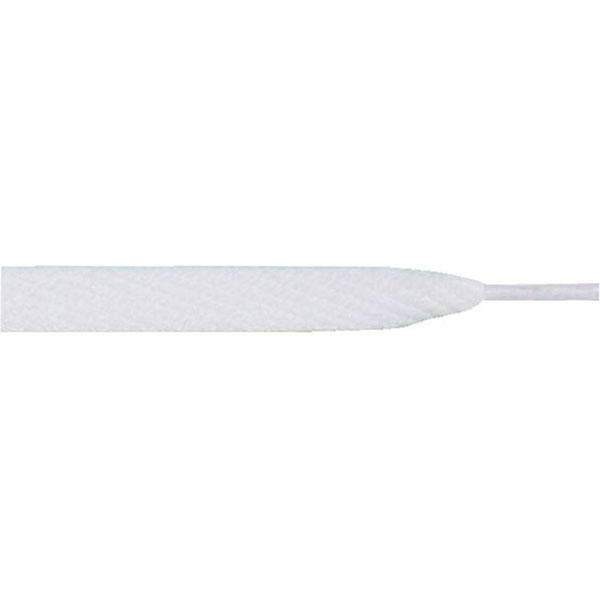 Skateboard Flat Laces - White (1 Pair Pack) Shoelaces from Shoelaces Express