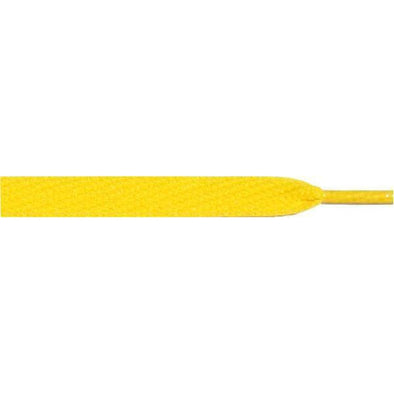 Wholesale Skateboard Flat 1/2" - Yellow (12 Pair Pack) Shoelaces from Shoelaces Express