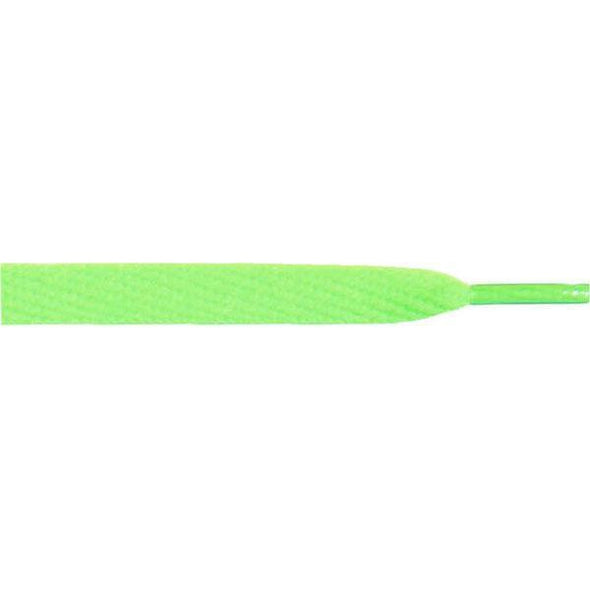 Skateboard Flat 1/2" - Neon Green (12 Pair Pack) Shoelaces from Shoelaces Express