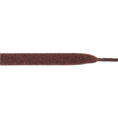 Skateboard Flat 1/2" - Brown (12 Pair Pack) Shoelaces from Shoelaces Express