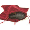 Genuine Velvet Burgundy Shoe Bags Pair