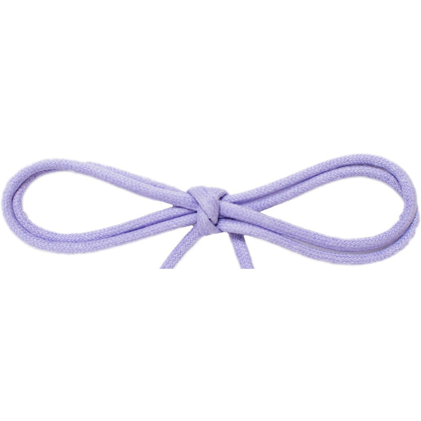 Waxed Cotton Thin Round Dress Laces Custom Length with Tip - Violet (1 Pair Pack) Shoelaces from Shoelaces Express