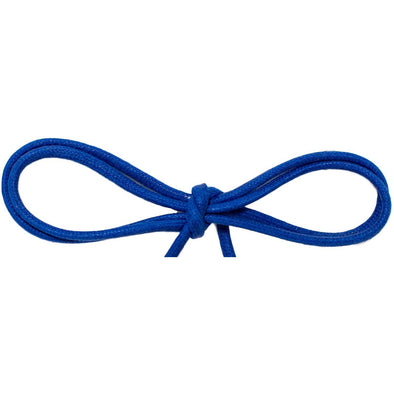 Wholesale Waxed Cotton Thin Round Dress Laces 1/8" - Royal Blue (12 Pair Pack) Shoelaces from Shoelaces Express