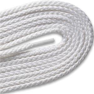 Round Braided Laces - White (2 Pair Pack) Shoelaces from Shoelaces Express