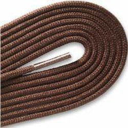 Fashion Thin Round Dress 1/8" Laces Custom Length with Tip - Brown (1 Pair Pack) Shoelaces from Shoelaces Express