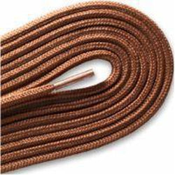 Fashion Thin Round Dress 1/8" Laces Custom Length with Tip - Cognac (1 Pair Pack) Shoelaces from Shoelaces Express