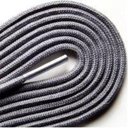 Fashion Thin Round Dress 1/8" Laces Custom Length with Tip - Gray (1 Pair Pack) Shoelaces from Shoelaces Express