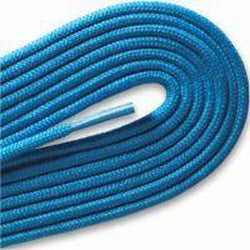 Fashion Thin Round Dress 1/8" Laces Custom Length with Tip - Neon Blue (1 Pair Pack) Shoelaces from Shoelaces Express