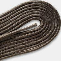 Fashion Thin Round Dress 1/8" Laces Custom Length with Tip - Taupe Gray (1 Pair Pack) Shoelaces from Shoelaces Express