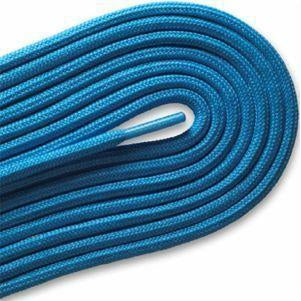 Fashion Casual/Athletic Round 3/16" Laces Custom Length with Tip - Neon Blue (1 Pair Pack) Shoelaces from Shoelaces Express