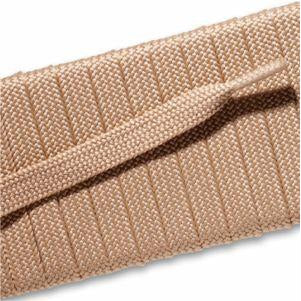 Fashion Athletic Flat Laces - Beige (2 Pair Pack) Shoelaces from Shoelaces Express
