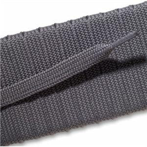 Fashion Athletic Flat Laces - Gray (2 Pair Pack) Shoelaces from Shoelaces Express