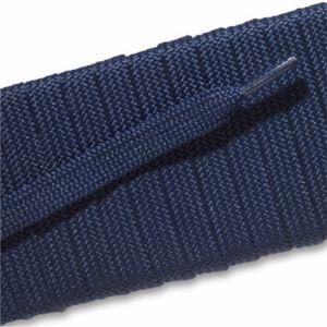 Fashion Athletic Flat Laces Custom Length with Tip - Navy (1 Pair Pack) Shoelaces from Shoelaces Express