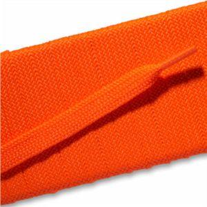 Fashion Athletic Flat Laces Custom Length with Tip - Neon Orange (1 Pair Pack) Shoelaces from Shoelaces Express