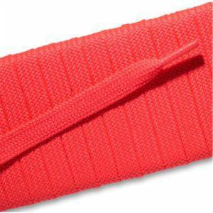 Fashion Athletic Flat Laces Custom Length with Tip - Neon Pink (1 Pair Pack) Shoelaces from Shoelaces Express