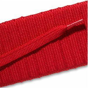 Fashion Athletic Flat Laces Custom Length with Tip - Scarlet Red (1 Pair Pack) Shoelaces from Shoelaces Express