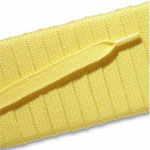 Fashion Athletic Flat Laces Custom Length with Tip - Yellow (1 Pair Pack) Shoelaces from Shoelaces Express