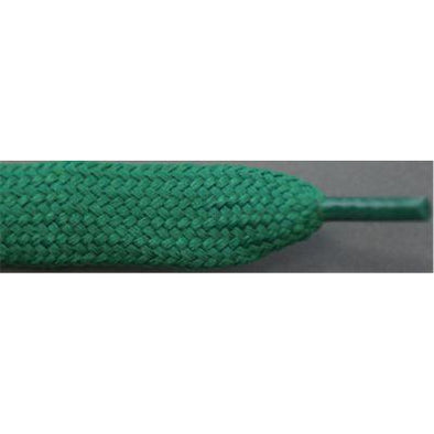 1/2" Wide Flat Tubular Athletic Laces - Kelly Green (2 Pair Pack) Shoelaces from Shoelaces Express