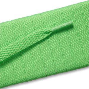 Flat Athletic Laces - Neon Lime (2 Pair Pack) Shoelaces from Shoelaces Express