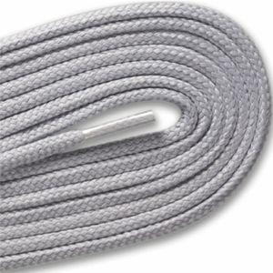 Round Athletic Laces - Gray Silver (2 Pair Pack) Shoelaces from Shoelaces Express