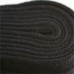 Poly Hockey Laces - Black (2 Pair Pack) Shoelaces from Shoelaces Express