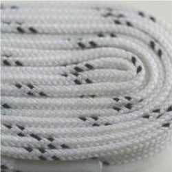 Poly Hockey Laces - White (2 Pair Pack) Shoelaces from Shoelaces Express