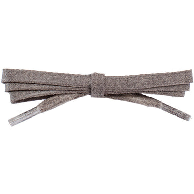 Wholesale Waxed Cotton Flat Dress Laces 1/4" - Taupe (12 Pair Pack) Shoelaces from Shoelaces Express