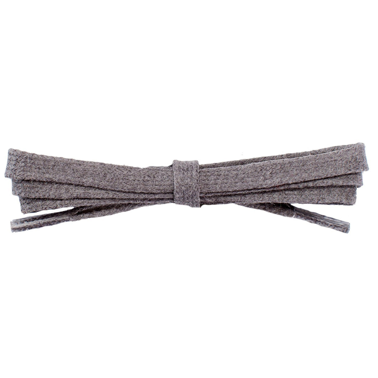 Wholesale Waxed Cotton Flat Dress Laces 1/4" - Dark Gray (12 Pair Pack) Shoelaces from Shoelaces Express