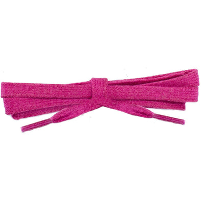 Waxed Cotton Flat Dress Laces - Fuchsia Red (2 Pair Pack) Shoelaces from Shoelaces Express