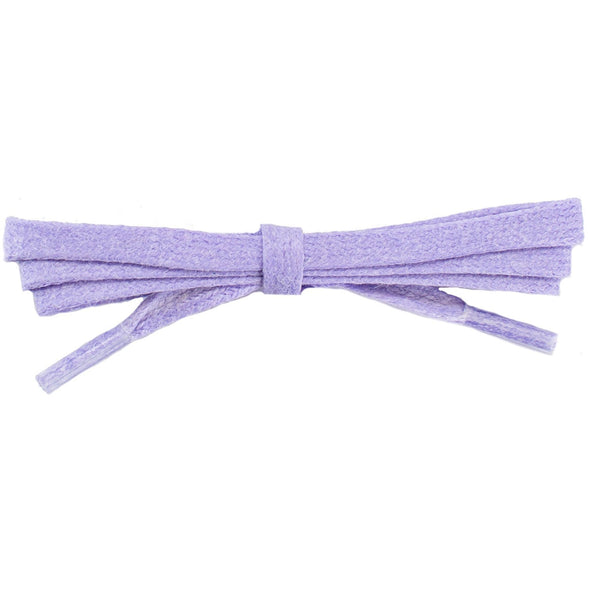 Wholesale Waxed Cotton Flat Dress Laces 1/4" - Violet (12 Pair Pack) Shoelaces from Shoelaces Express